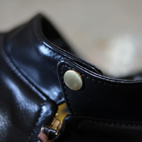 Y'2 LEATHER ワイツーレザー【PR-64】【VINTAGE HORSE  LIGHT SINGLE BREASTED JACKET≪BLACK≫】≪44XXL/46XXL≫シングルライダースジャケットの画像