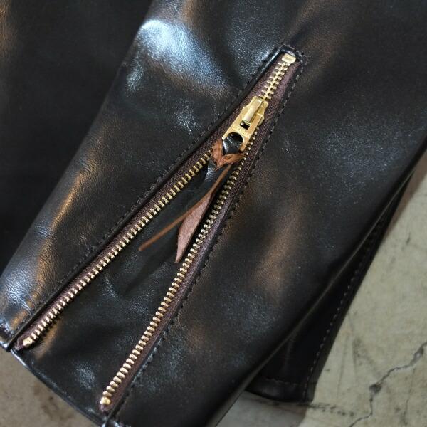Y'2 LEATHER ワイツーレザー【PR-64】【VINTAGE HORSE  LIGHT SINGLE BREASTED JACKET≪BLACK≫】≪44XXL/46XXL≫シングルライダースジャケットの画像