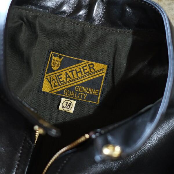 Y'2 LEATHER ワイツーレザー【PR-64】【VINTAGE HORSE  LIGHT SINGLE BREASTED JACKET≪BLACK≫】≪44XXL/46XXL≫シングルライダースジャケットの画像