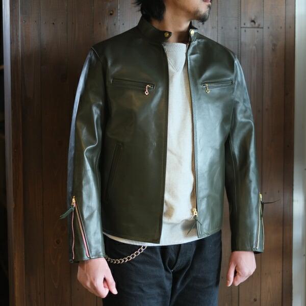 Y'2 LEATHER ワイツーレザー【PR-64】【VINTAGE HORSE  LIGHT SINGLE BREASTED JACKET≪BLACK≫】≪44XXL/46XXL≫シングルライダースジャケットの画像