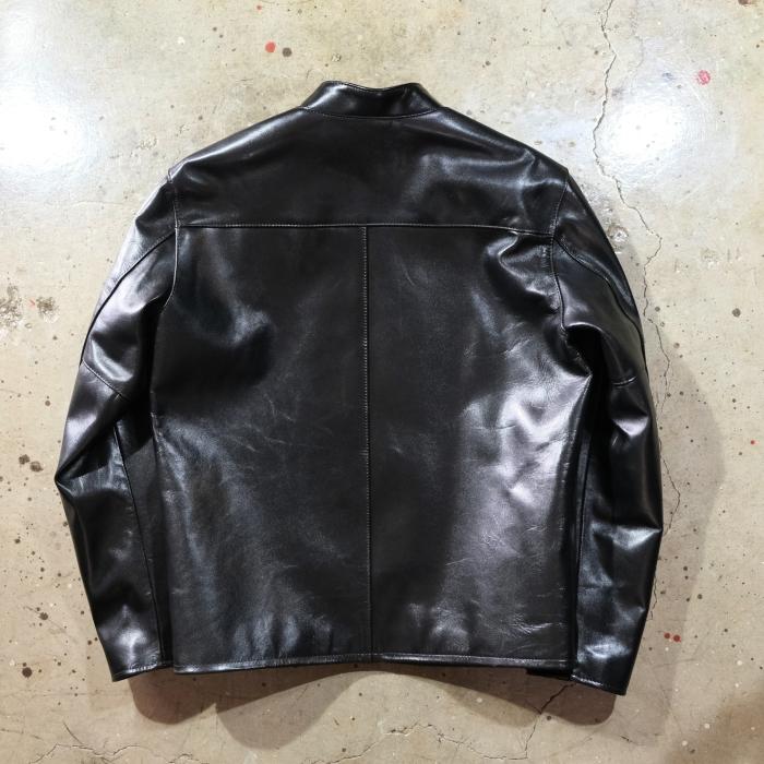 Y'2 LEATHER ワイツーレザー【PR-64】【VINTAGE HORSE  LIGHT SINGLE BREASTED JKT≪BLACK(TEA-CORE)≫】ビンテージホースライト シングルライダースジャケットの画像