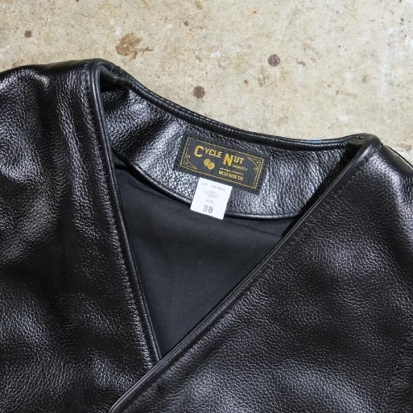 バイクウェア・装備 CYCLE NUT GARMENT PAN-AM VEST 36 CYCLE NUT GARMENT サイクルナットガーメント【PAN-AM VEST】レザー