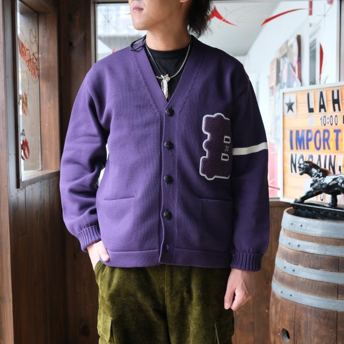 BLUCO ブルコ【155-15-002】【LETTERED CARDIGAN】レタード