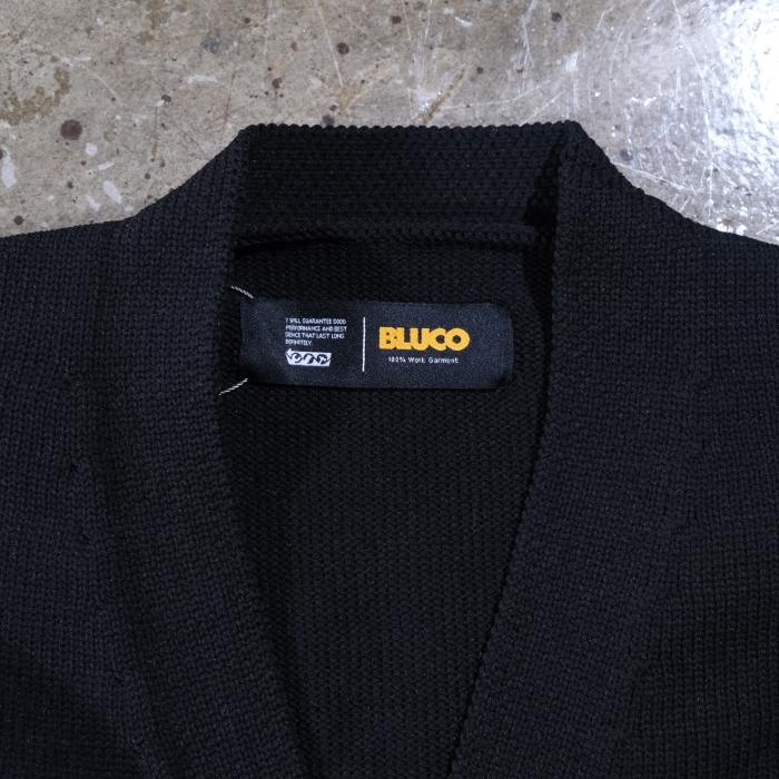 XLサイズ　BLUCO ブルコ　レター　カーディガン　ブラック 全3色【BLUCO/ブルコ】2025AW「Lettered Cardigan/レタード