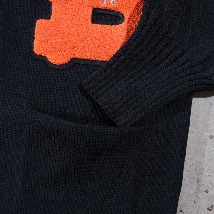 BLUCO ブルコ【155-15-002】【LETTERED CARDIGAN】レタード