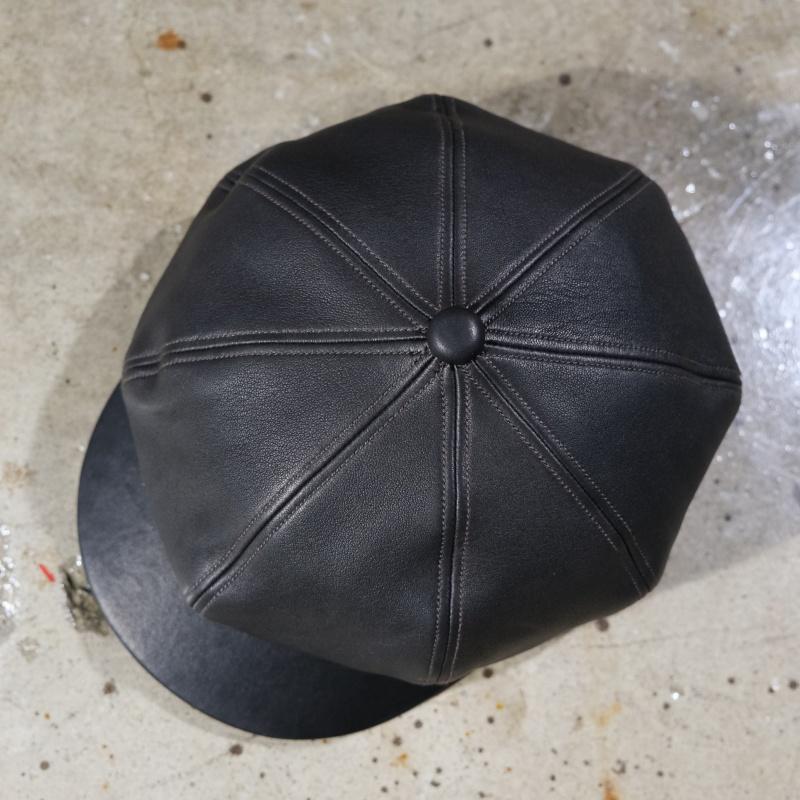 Y'2 LEATHERxLAHAINA別注【LC-04】【SHEEP SKIN LEATHER CASQUETTE