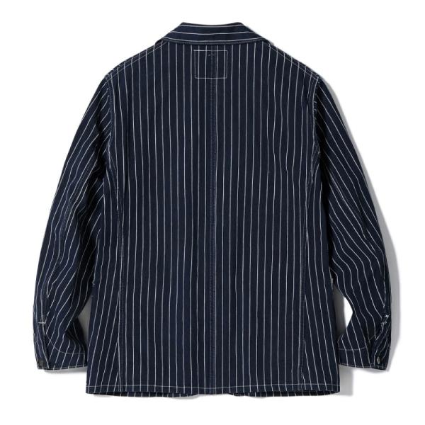 HEADLIGHT  ヘッドライト【HD15647】【HEADLIGHT 8oz. SPECIAL WOVEN STRIPE DENIM WORK COAT】ウーブンストライプカバーオール ワークコート 日本製 COTTON100%の画像