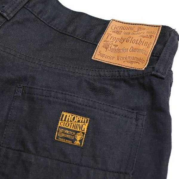 TROPHY CLOTHING トロフィークロージング【1908 W KNEE NARROW BLACKIE DENIM】ダブルニーナローブラッキーデニム｜lahaina-mie｜08