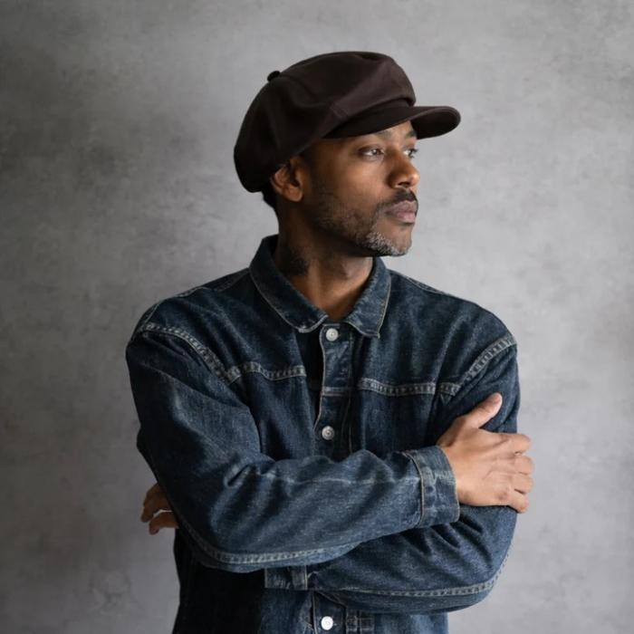 BRUNEL&Co.HATMAKERS ブルーネルハットメーカーズ【BELTIER CASQUETTE / BROWN】レザーキャスケット カウハイド 牛革 日本製の画像