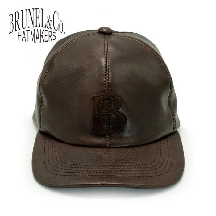 帽子 BRUNEL&Co.HATMAKERS LOGO B.B CAP SIZE40 BRUNEL&Co.HATMAKERS ブルーネルハットメーカーズ【LOGO B.B. CAP