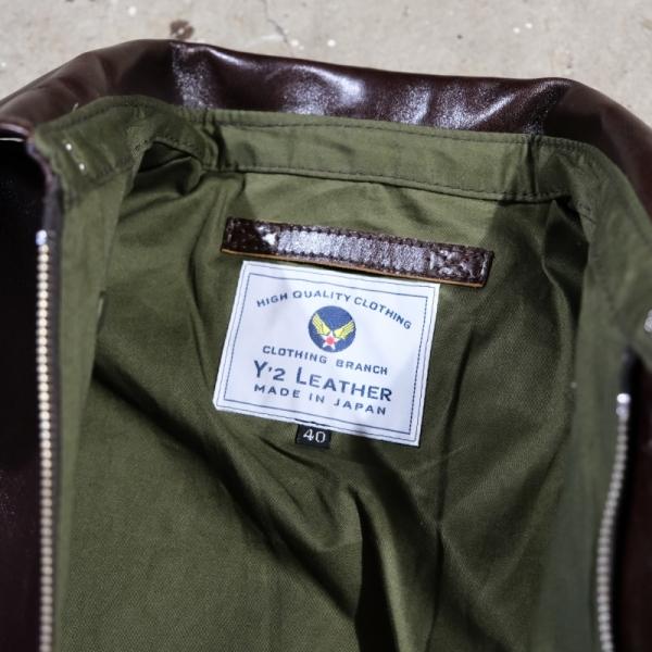 Y'2 LEATHER ワイツーレザー【A-2】【PULL UP HORSE Type A-2】プルアップホース Type A-2 馬革 革厚約1.6ｍｍ 日本製の画像