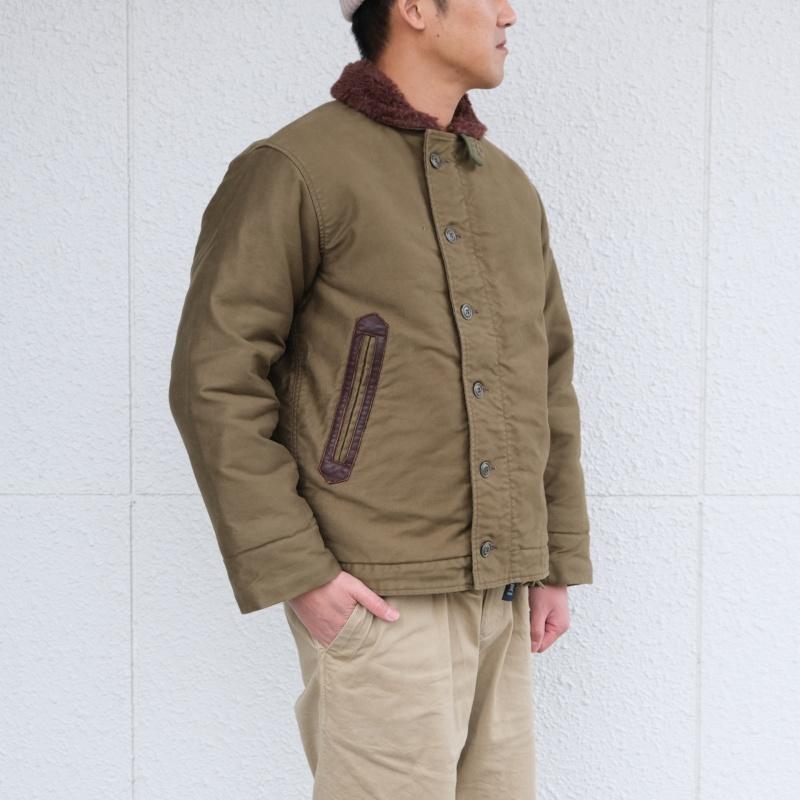 TROPHY CLOTHING トロフィークロージング【N-1 TR.mfg.Jacket】N-1デッキジャケット ミリタリー アルパカウール 日本製の画像
