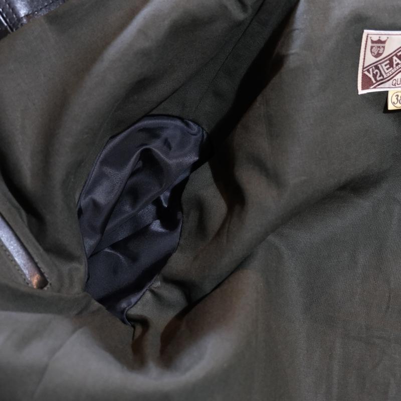 Y'2 LEATHER ワイツーレザー【LB-140】【ANILINE  HORSE 1st Type Gジャン】《アニリンホース BLACK》ホースハイドGジャン MADE IN JAPANの画像