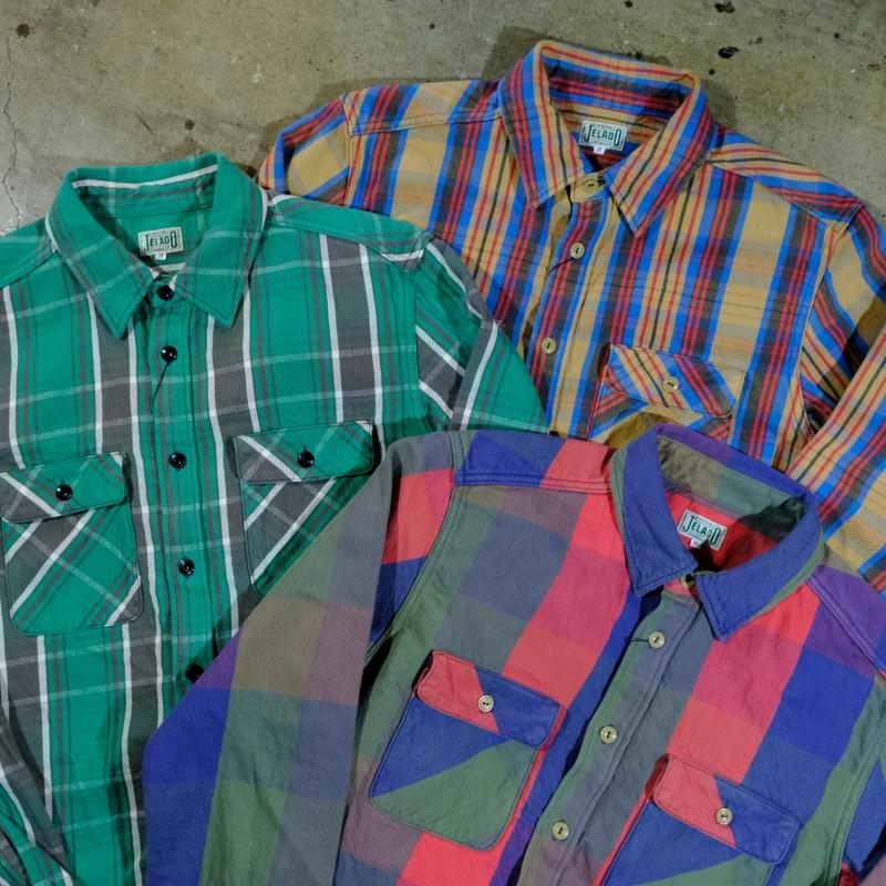 ジェラード　ネルシャツ 楽天市場】JELADO ジェラード 長袖 フランネル シャツ ショート丈