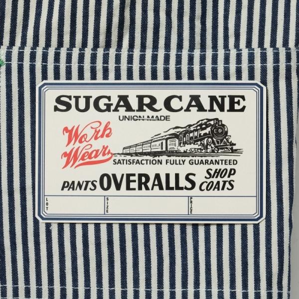 SUGAR CANE シュガーケーン ピンストライプ カバーオール サイズ38 SUGAR CANE シュガーケーン【SC15656】【11oz. HICKORY STRIPE WORK