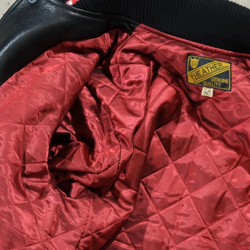 Y'2 LEATHER ワイツーレザー【SB-93】【STEER OIL PHARAOH JACKET】ステアオイル ファラオジャケット リブジャケット 牛革 革厚約1.3ｍｍ 日本製の画像