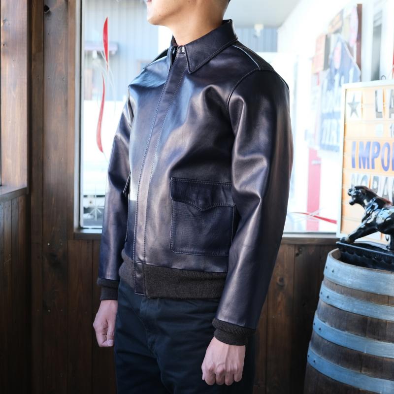 Y'2 LEATHER ワイツーレザー【A-2】【INDIGO HORSE Type A-2