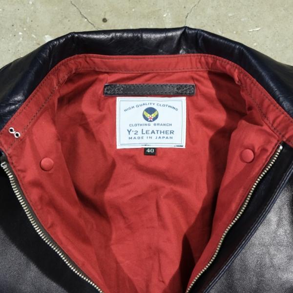 Y'2 LEATHER ワイツーレザー【A-2】【INDIGO HORSE Type A-2】インディゴホース Type A-2 馬革 革厚約1.3ｍｍ 日本製の画像