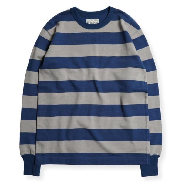 WESTRIDE ウエストライド【HEAVY BORDER LONG TEE】≪NVY/GRY