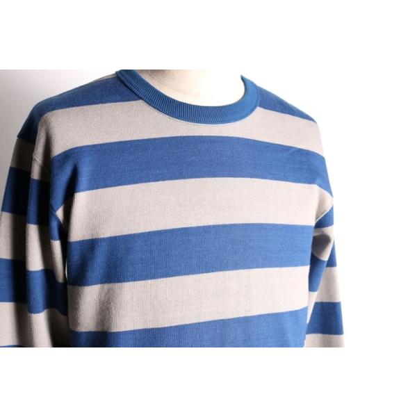 WESTRIDE ウエストライド【HEAVY BORDER LONG TEE】≪NVY/GRY