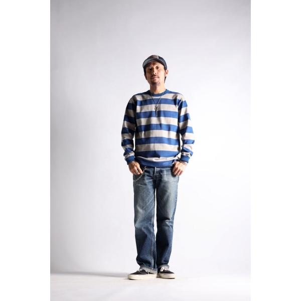 WESTRIDE ウエストライド【HEAVY BORDER LONG TEE】≪NVY/GRY