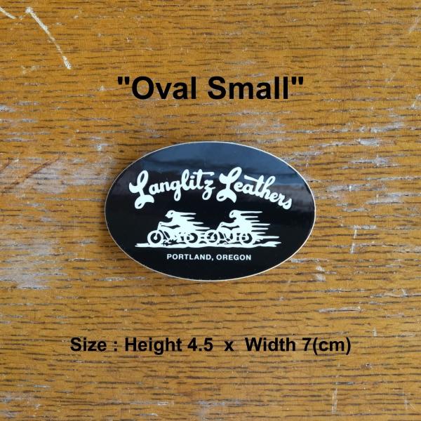 Langlitz Leathers ラングリッツレザー Sticker Oval Small 【オーバル