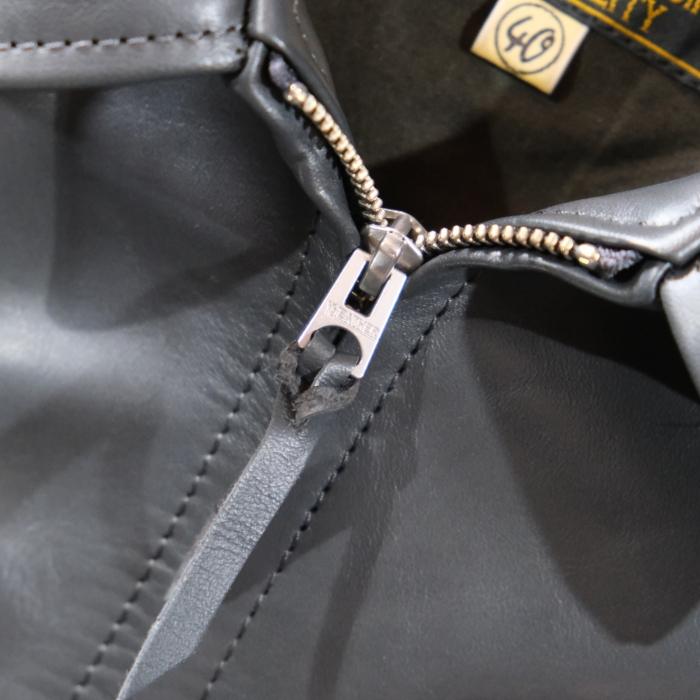 Y'2 LEATHER ワイツーレザー【PR-65】【VINTAGE HORSE  LIGHT SINGLE RIDER'S JKT≪GRAY≫】ビンテージホースライト シングルライダースジャケット 春限定カラーの画像