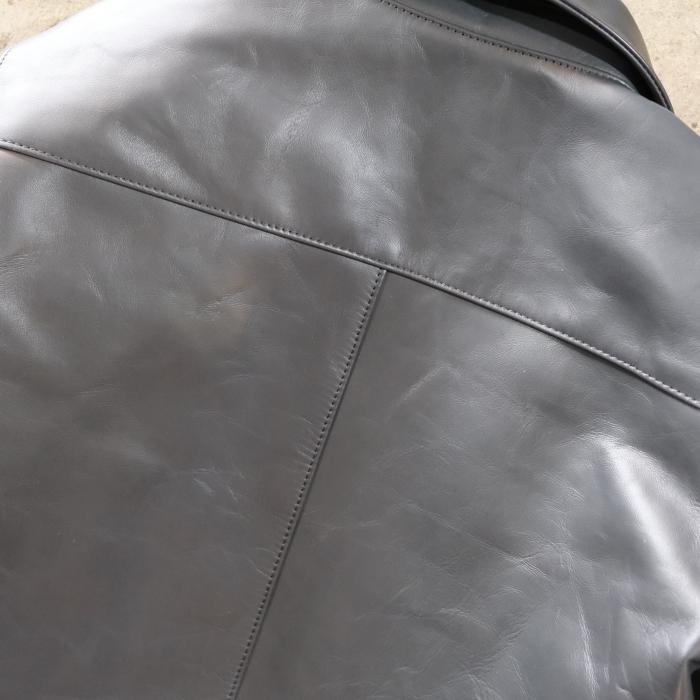 Y'2 LEATHER ワイツーレザー【PR-65】【VINTAGE HORSE  LIGHT SINGLE RIDER'S JKT≪GRAY≫】ビンテージホースライト シングルライダースジャケット 春限定カラーの画像