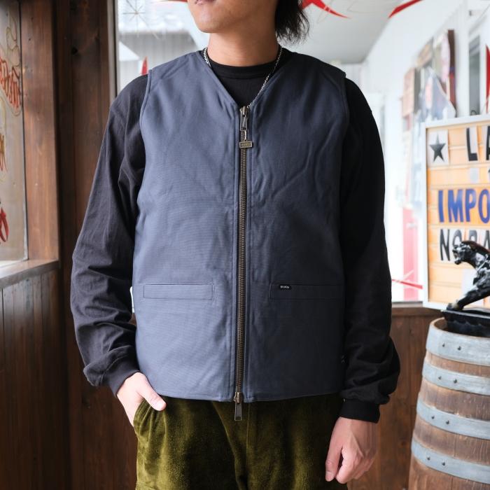 BLUCO ブルコ【155-35-012】【V NECK DUCK VEST】Vネックダックベスト