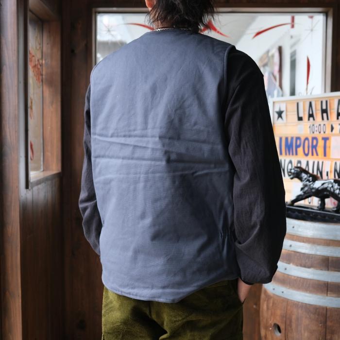 BLUCO ブルコ【155-35-012】【V NECK DUCK VEST】Vネックダックベスト