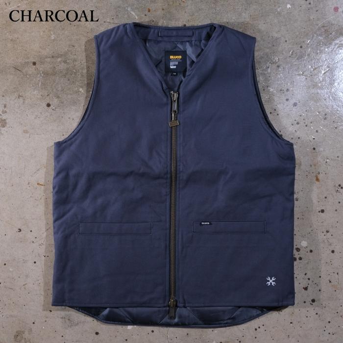 BLUCO ブルコ【155-35-012】【V NECK DUCK VEST】Vネックダックベスト