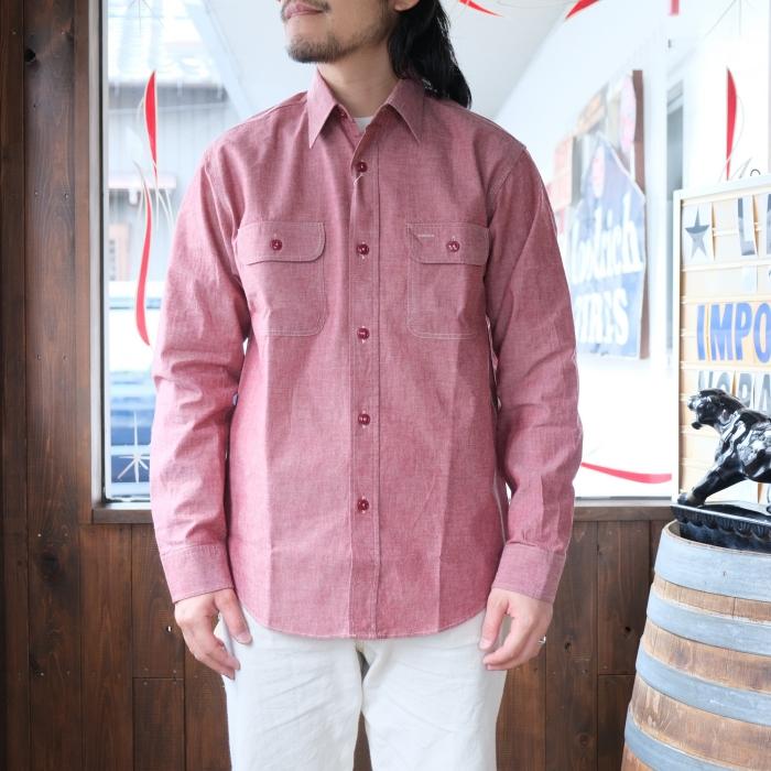 RED EAR シャンブレー ワークシャツ / 132650 RF106 SUGAR CANE シュガーケーン 【SC29682】【RED CHAMBRAY WORK SHIRT
