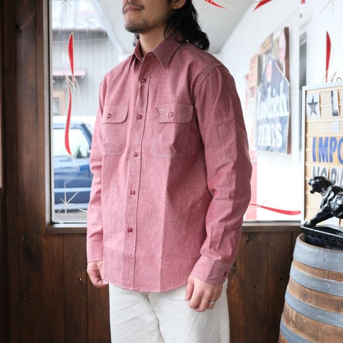 SUGAR CANE シュガーケーン 【SC29682】【RED CHAMBRAY WORK SHIRT