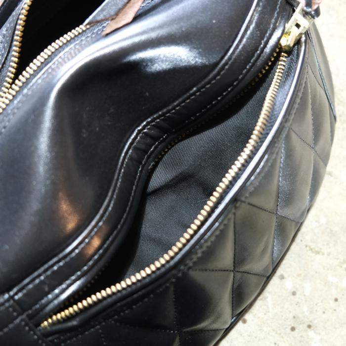 Y'2 LEATHER ワイツーレザー 【BG-09】【HORSE HIDE WAIST BAG】≪BLACK≫ホースハイドウエストバッグ 馬革 日本製の画像