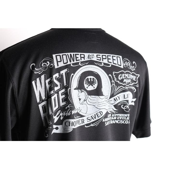 ウエストライド SINNERS MC 半袖ボーリングシャツ WESTRIDE WESTRIDE ウエストライド【POWER DRY TEE-2】≪AND SPEED≫ パワー