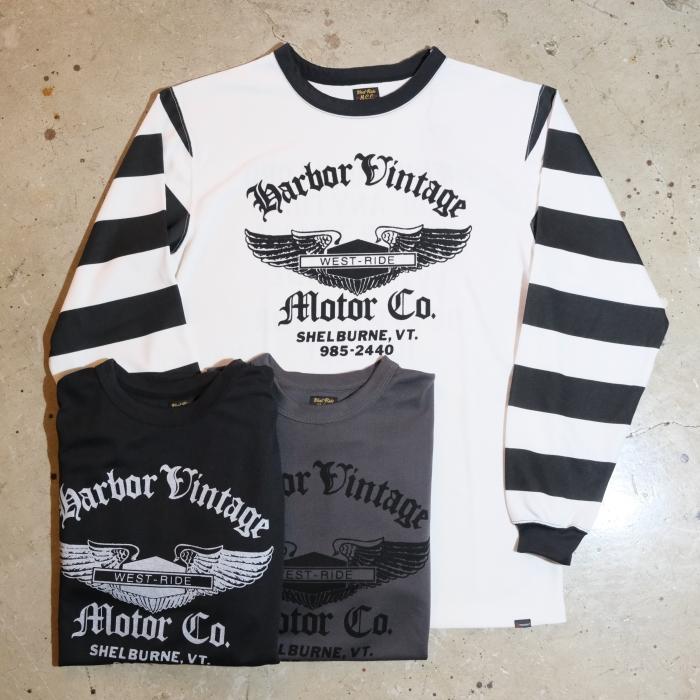 WESTRIDE ウエストライド【POWER DRY BORDER SLEEVE LONG TEE WESTRIDE ウエストライド【POWER DRY BORDER SLEEVE LONG TEE