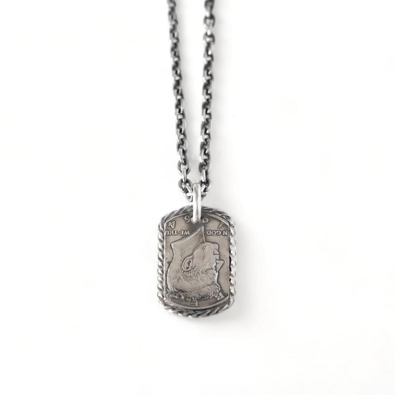 RAOING ローイング【Half Dollar ID Pendant ≪Eagle≫】ハーフダラーIDペンダント イーグル ハンドメイド シルバー SILVER900/925の画像