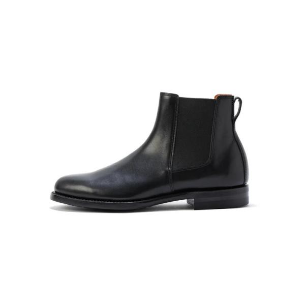 BROTHER BRIDGE ブラザーブリッジ【ALBERT】≪VINTAGE BLK / CALF≫ アルバート サイドゴアブーツ オフィサーブーツ 牛革の画像