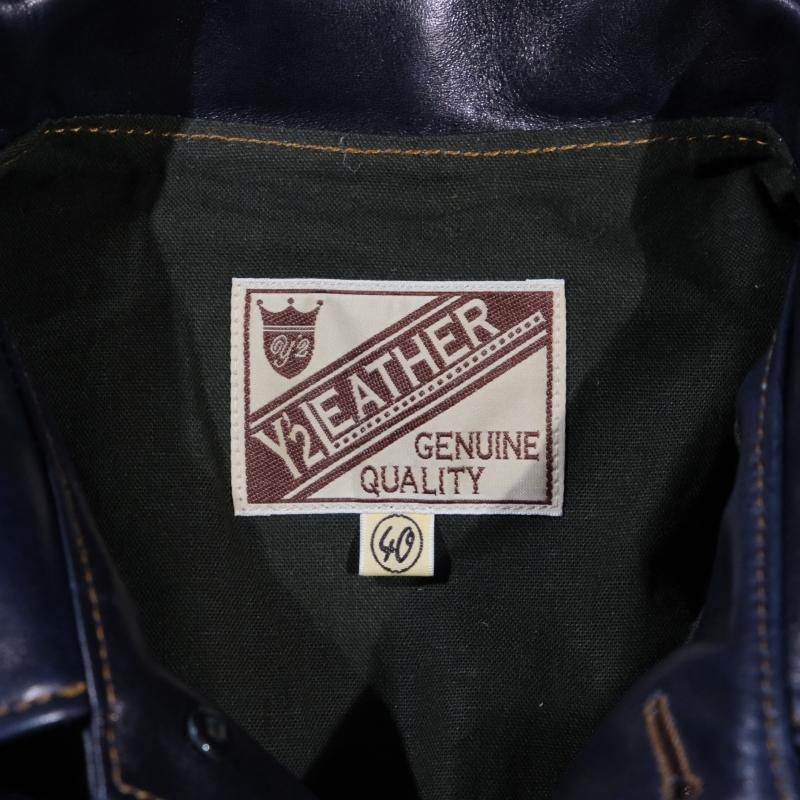 Y'2 LEATHER ワイツーレザー【IB-160】【INDIGO HORSE 1ST TYPE JACKET