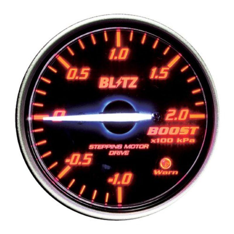 正規店 【ギフ_包装】 BLITZ ブリッツ RACING METER SD BOOST 丸型アナログメーターφ60 RED レーシングメーターSD