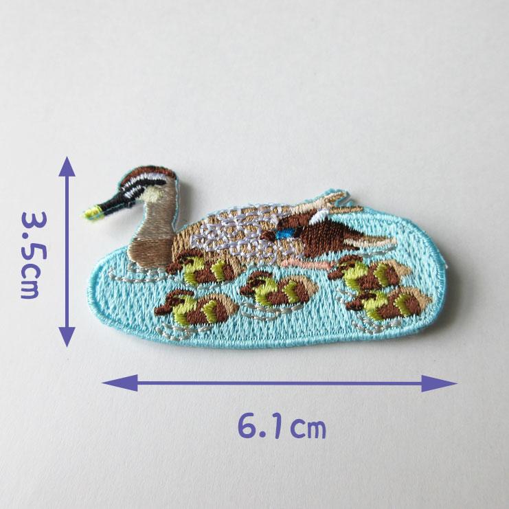 刺繍 ワッペン カルガモ親子 L0003 Laikka 通販 Yahoo ショッピング
