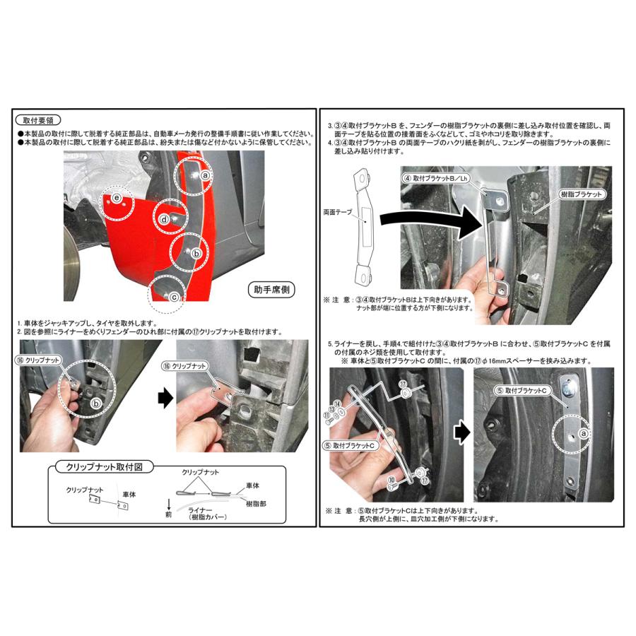 BRZ マッドフラップ1台分（フロント+リヤ） トヨタ GR86 ZN8、スバル