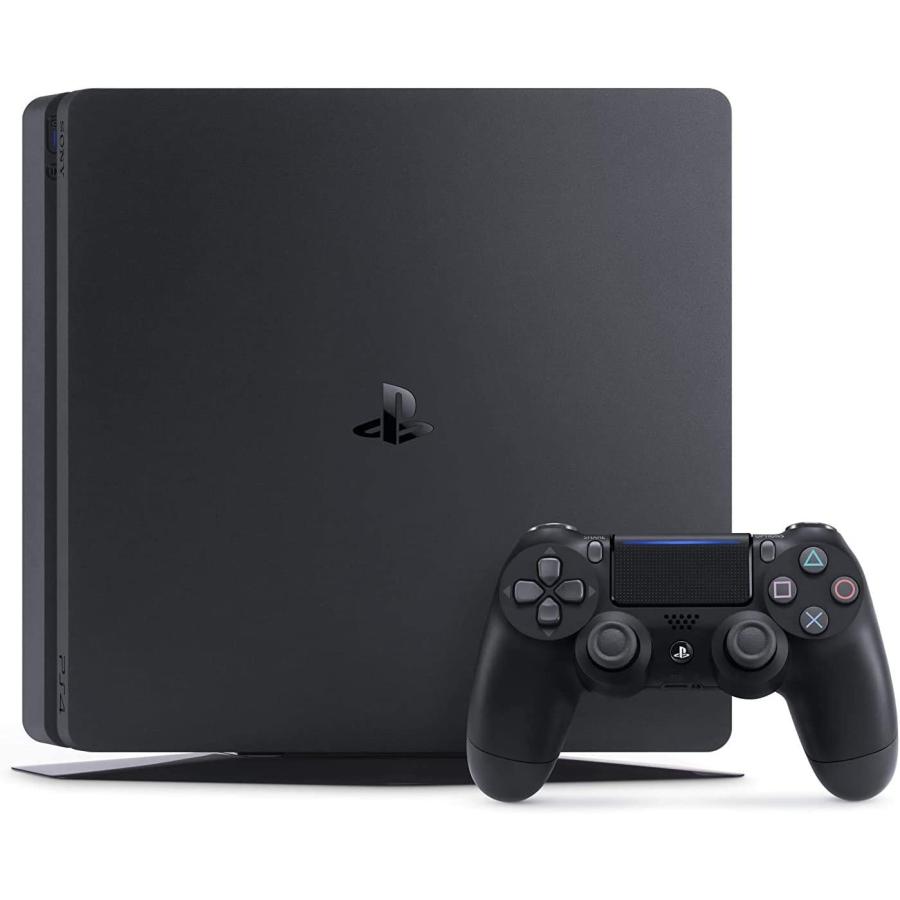 良品 PS4 ソフト コントローラー2個付き CUH-2200AB01・02 PlayStation 4 ジェット・ブラック 500GB (CUH-2200AB01) : 株式会社
