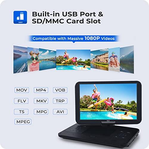 NAVISKAUTO 17.5インチポータブルBlu-Ray DVDプレーヤー、15.4インチ1920 X 1080 HD大画面、4000 mAh充電池、HDMI入力/出力対応、USB/SDカードリーダー、MP : b07mzs8x9d : laketoya - 通販 - Yahoo!ショッピング NAVISKAUTO 17.5インチポータブルBlu-Ray DVDプレーヤー、15.4インチ1920 X 1080 HD大画面、4000 mAh充電池、HDMI入力/出力対応、USB/SDカードリーダー、MP : b07mzs8x9d : laketoya - 通販 - Yahoo!ショッピング