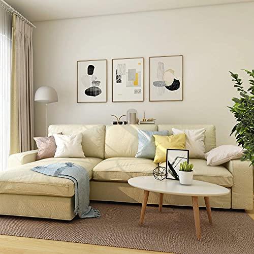 IKEA Kivik 3人掛けソファ (310 cm) 左寝椅子付CRIUSJAカウチカバー、3 