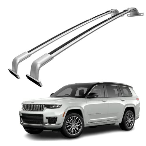 ジープグランドチェロキーL 2021 2022アルミクロスバーシルバー用ルーフラッククロスバー B09NKS3G8Rlaketoya