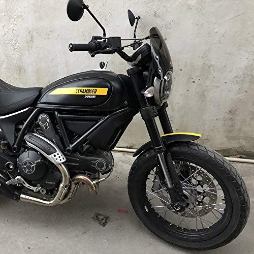 日本 ACC-Creativity Motorcycle DUCATI SCRAMBLER 800 1100 2015-2018 (SCRAMBLER 1100) 対応フロントガラスグレー