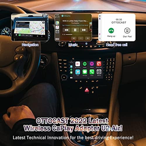 本日超得 OTTOCAST Wireless CarPlay Adapter 2022 Carplay Wireless Adapter for Car with Factory Wired CarPlay (年:2016年以降)、ノーラグU 2-Air