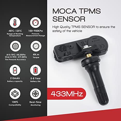 MOCA 433 MHzタイヤ空気圧監視システム (TPMS) センサーキット4個クライスラー300タウン&カントリー用、ダッジ ...