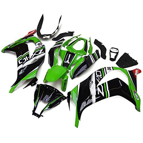 トーヤ スポーツバイクフェアリングブラックグリーンオートバイ用フェアリング